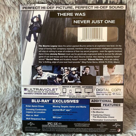 The Bourne Legacy (Blu-ray, DVD) Jeremy Renner Rachel Weisz Edward Norton - Picture 11 of 15